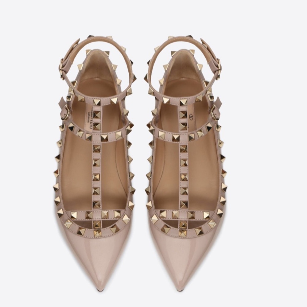 VALENTINO ROCKSTUD CAGED BALLET FLAT (EUC)